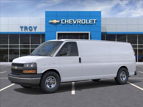 Summit White 2025 Chevrolet Express 3500 RWD 3500 Extended Wheelbase WT
