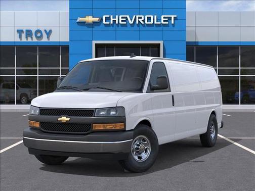 Summit White 2025 Chevrolet Express 3500 RWD 3500 Extended Wheelbase WT