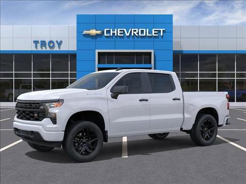 Summit White 2026 Chevrolet Silverado 1500 Custom