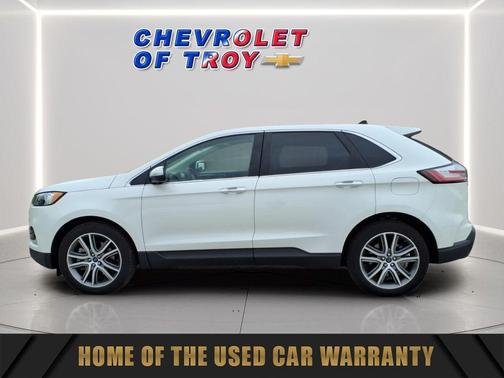 Star White Metallic Tri-Coat 2022 Ford Edge Titanium