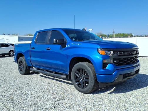 Glacier Blue Metallic 2024 Chevrolet Silverado 1500 Custom