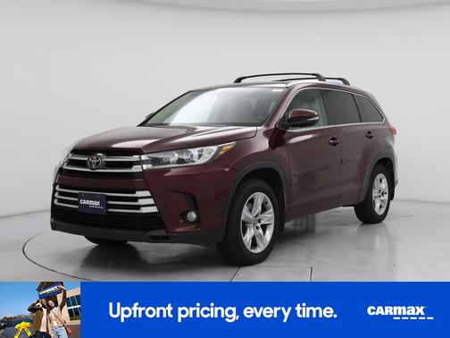 Red 2017 Toyota Highlander Limited