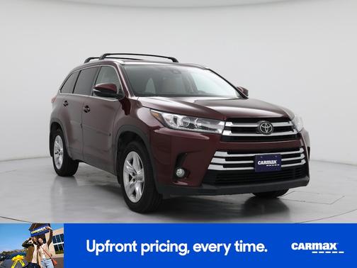 Red 2017 Toyota Highlander Limited