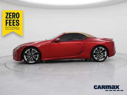 Red 2021 Lexus LC 500