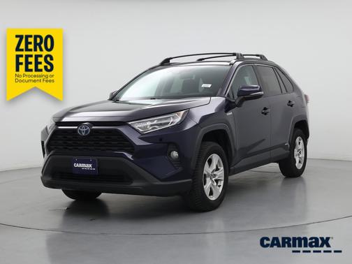 Blue 2020 Toyota RAV4 Hybrid XLE
