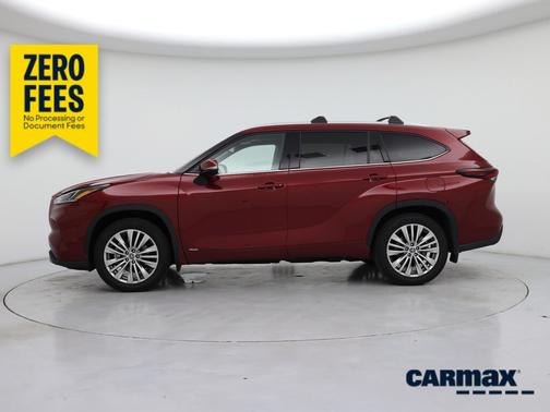 Red 2024 Toyota Highlander Hybrid Platinum