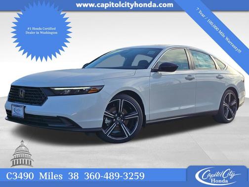 Platinum White Pearl 2025 Honda Accord Hybrid