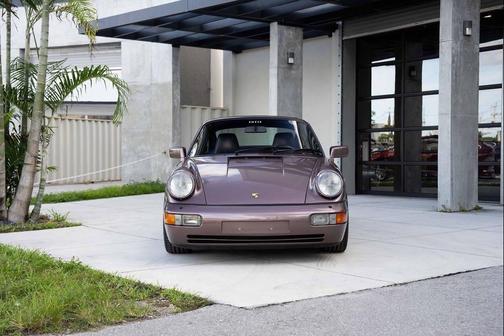 Burgundy 1990 Porsche 911 Carrera