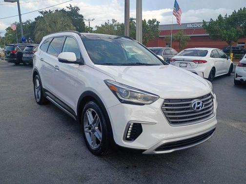 Monaco White 2017 Hyundai SANTA FE Limited Ultimate