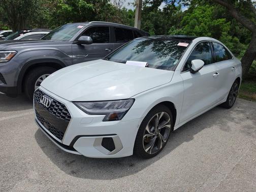 Glacier White Metallic 2022 Audi A3 Premium