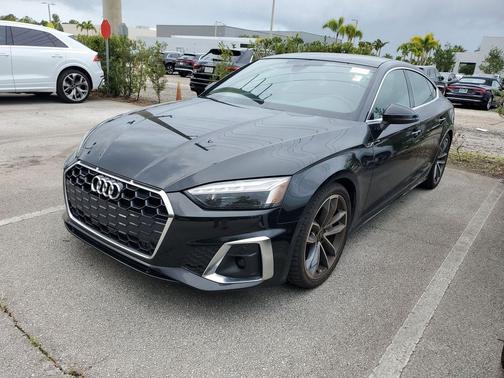 Mythos Black Metallic 2023 Audi A5 Sportback 45 S Line Premium