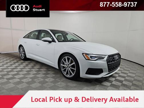 Glacier White 2025 Audi A6 45 Premium Plus