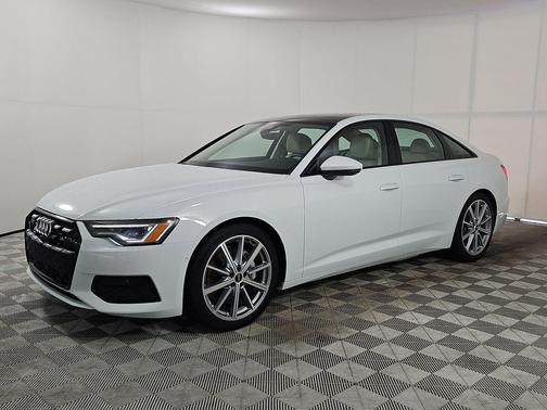 Glacier White 2025 Audi A6 45 Premium Plus