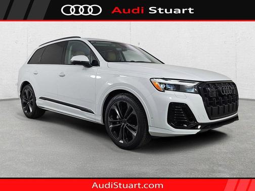 Glacier White Metallic 2026 Audi Q7 55 Premium Plus