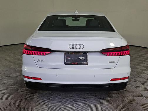 Glacier White Metallic 2025 Audi A6 55 Premium Plus