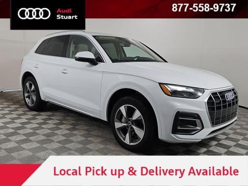 Glacier White 2023 Audi Q5 40 Premium Plus