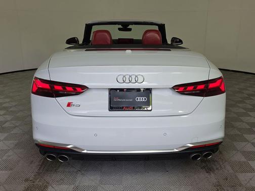 Glacier White Metallic/Black Roof 2024 Audi S5 3.0T Prestige