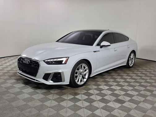 Glacier White Metallic 2023 Audi A5 Sportback 45 S Line Premium