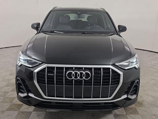 Black Metallic 2025 Audi Q3 45 S line Premium Plus