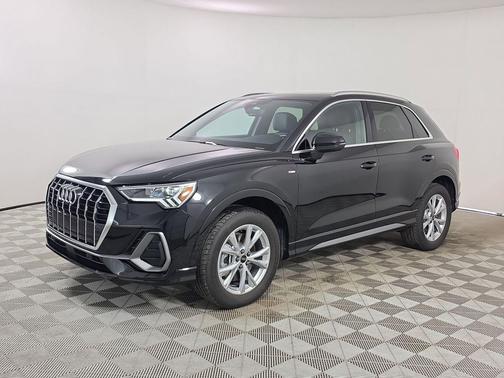 Black Metallic 2025 Audi Q3 45 S line Premium Plus