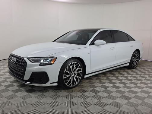 Glacier White 2023 Audi A8 L 55 TFSI quattro Tiptronic