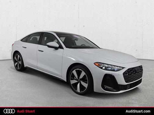 Glacier White Metallic 2026 Audi A5 Premium Plus TFSI quattro S tronic
