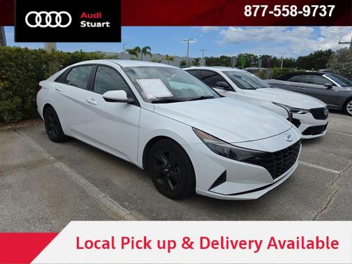 Quartz White 2021 Hyundai ELANTRA SEL