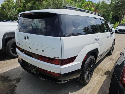 Serenity White 2025 Hyundai SANTA FE HEV Calligraphy