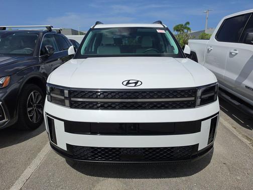 Serenity White 2025 Hyundai SANTA FE HEV Calligraphy