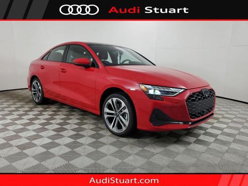 Progressive Red Metallic 2026 Audi A3 Premium Sedan