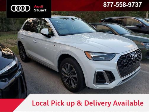 Glacier White Metallic 2023 Audi Q5 45 S line Premium Plus