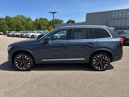 Denim Blue Metallic 2026 Volvo XC90 Ultra, B6 AWD Gas (mild hybrid), Gasoline, Bright, 7 Seats