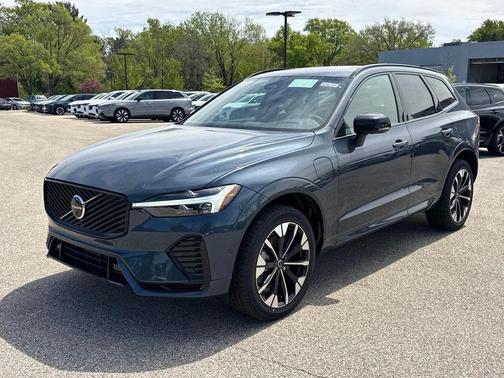 Denim Blue Metallic 2026 Volvo XC60 Plug-In Hybrid Plus, T8 AWD Electric/Gasoline, Dark