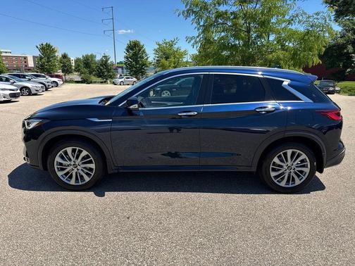 Hermosa Blue 2023 INFINITI QX50 LUXE AWD