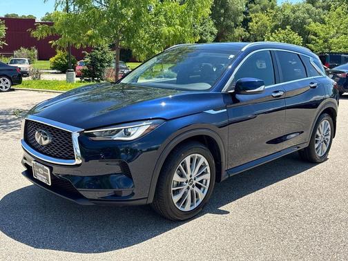 Hermosa Blue 2023 INFINITI QX50 LUXE AWD