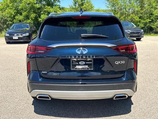 Hermosa Blue 2023 INFINITI QX50 LUXE AWD