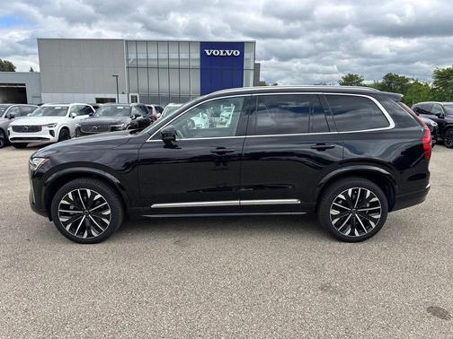 Onyx Black Metallic 2026 Volvo XC90 Plus, B6 AWD Gas (mild hybrid), Gasoline, Bright, 7 Seats