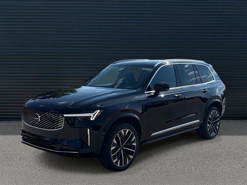 Onyx Black Metallic 2026 Volvo XC90 Plus, B6 AWD Gas (mild hybrid), Gasoline, Bright, 7 Seats
