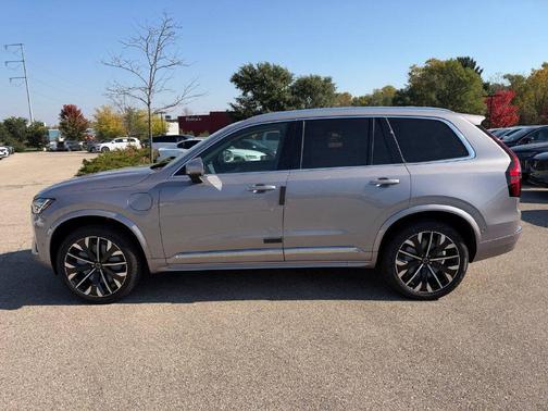 Aurora Silver 2026 Volvo XC90 Plug-In Hybrid Ultra, T8 AWD, Electric/Gasoline, Bright, 7 Seats
