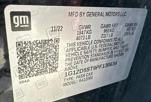 2023 Chevrolet Malibu FWD 1LT