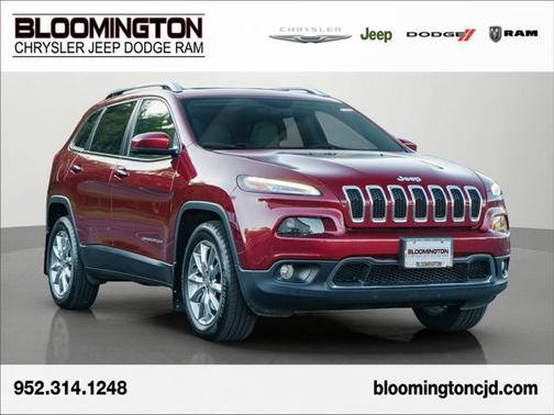 Deep Cherry Red Crystal Pearlcoat 2016 Jeep Cherokee Limited