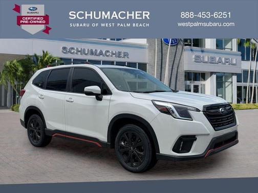 Crystal White Pearl 2024 Subaru Forester Sport