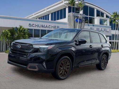 Crystal Black Silica 2025 Subaru Forester Hybrid Sport