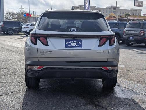 Shimmering Silver 2024 Hyundai TUCSON Hybrid Blue