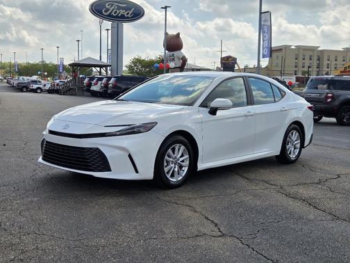 White 2025 Toyota Camry LE