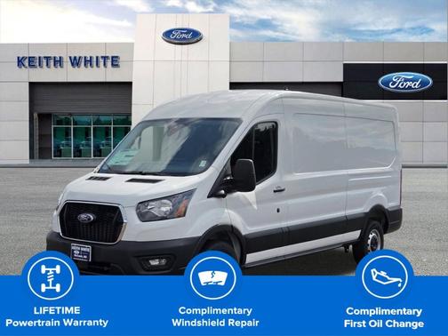 Oxford White 2025 Ford Transit-250 148 WB Medium Roof Cargo