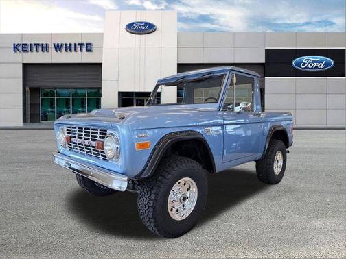 Blue 1977 Ford Bronco