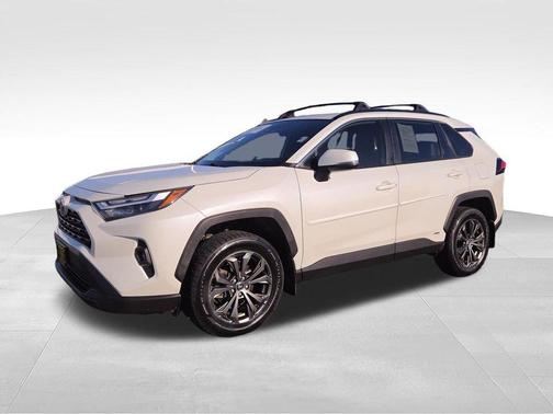 White 2022 Toyota RAV4 Hybrid XLE Premium