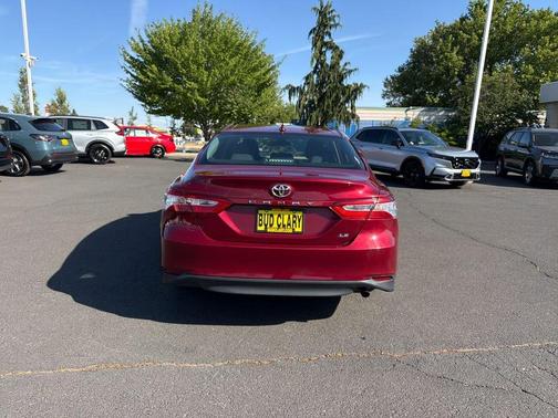 Red 2019 Toyota Camry LE