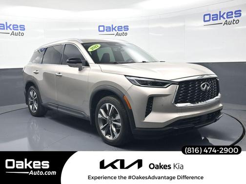 Warm Titanium 2025 INFINITI QX60 Luxe